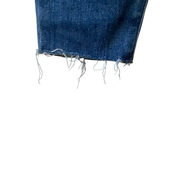 FRAME Denim Saxon Wash High Rise  Le Skinny Distressed Raw Edge Jeans SZ 25 - Picture 7 of 13